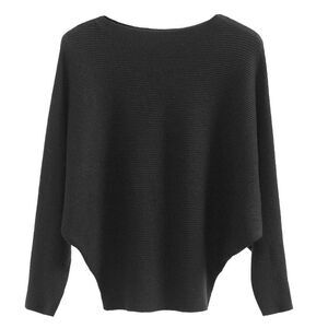 Women’s Black Over the Shoulder Sweater